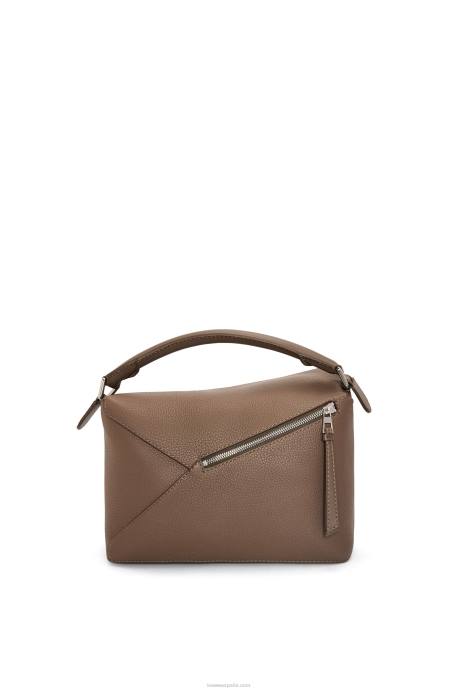 Loewe hombres bolso puzzle edge de piel de becerro granulada LP64541 tundra