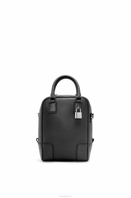 Loewe hombres amazona 15 de piel de becerro napa LP64142 negro
