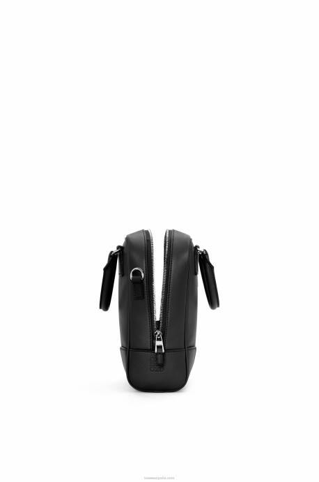 Loewe hombres amazona 15 de piel de becerro napa LP64142 negro