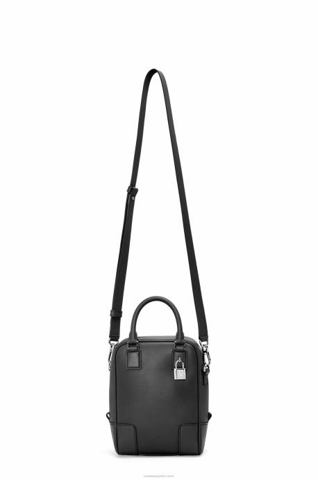 Loewe hombres amazona 15 de piel de becerro napa LP64142 negro