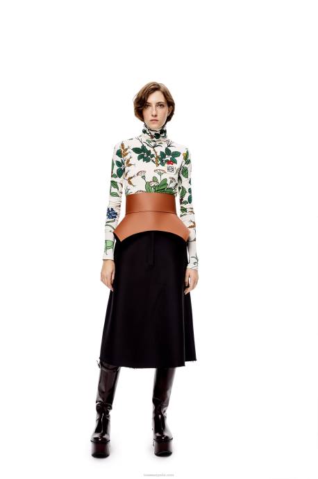 Loewe mujer cinturón obi de napa LP641153 broncearse