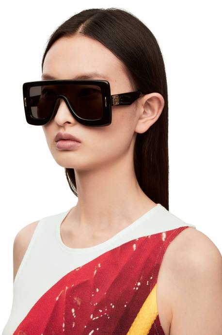 Loewe mujer Gafas de sol con anagrama en acetato LP641474 negro