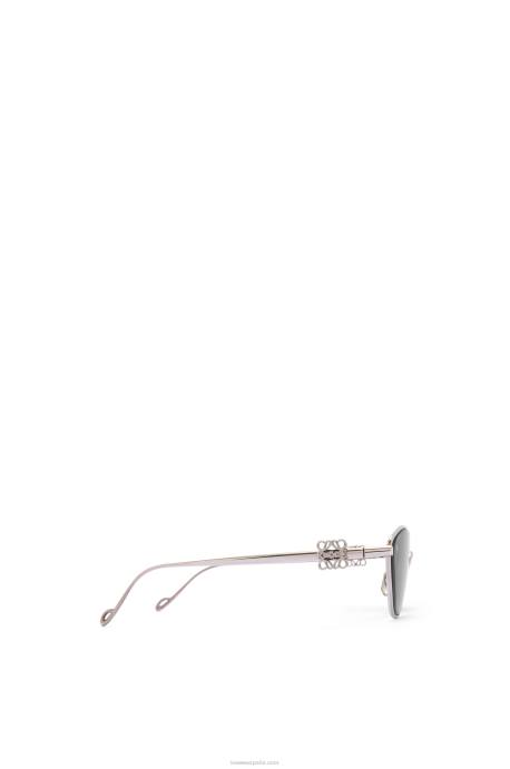Loewe mujer Gafas de sol hexagonales con anagrama en metal LP641446 verde oscuro