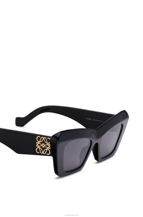 Loewe mujer gafas de sol cateye de acetato LP641478 negro