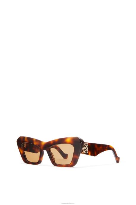 Loewe mujer gafas de sol cateye de acetato LP641480 Habana marrón