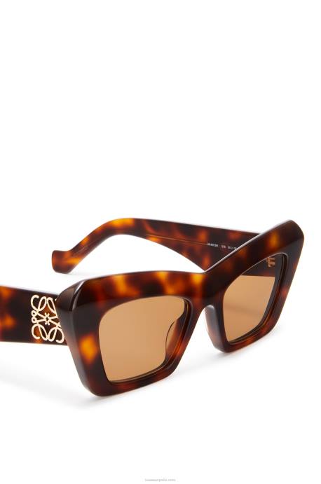 Loewe mujer gafas de sol cateye de acetato LP641480 Habana marrón