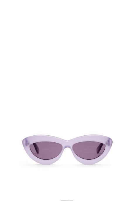 Loewe mujer gafas de sol cateye de acetato LP641508 lila