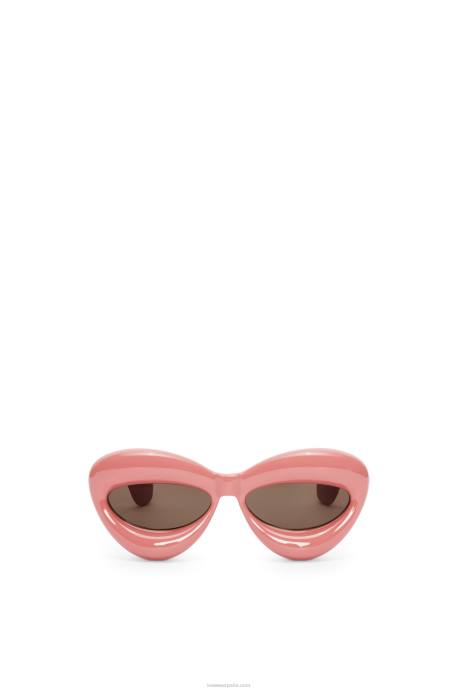 Loewe mujer gafas de sol cateye infladas de nailon LP641421 Rosa empolvado