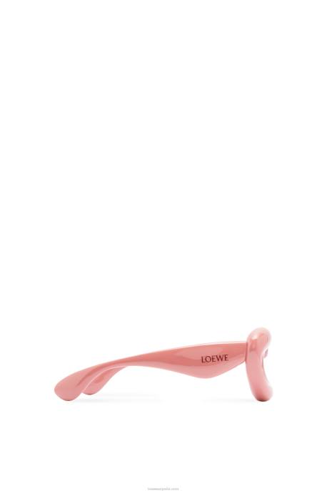 Loewe mujer gafas de sol cateye infladas de nailon LP641421 Rosa empolvado