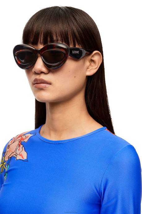Loewe mujer gafas de sol cateye infladas de nailon LP641422 la Habana