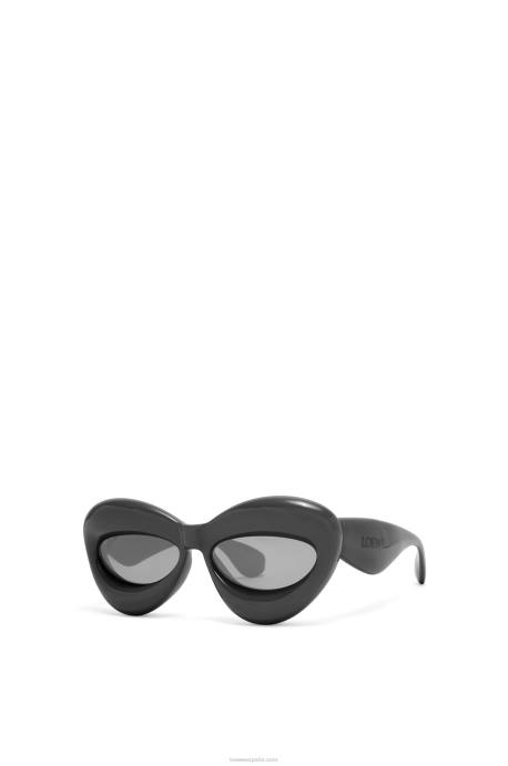 Loewe mujer gafas de sol cateye infladas de nailon LP641423 negro