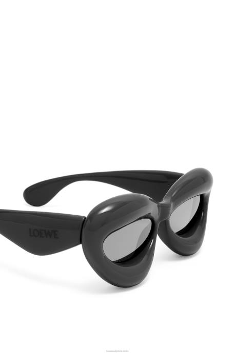 Loewe mujer gafas de sol cateye infladas de nailon LP641423 negro