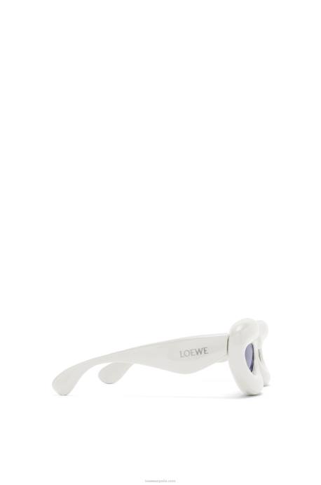 Loewe mujer gafas de sol cateye infladas de nailon LP641424 gris