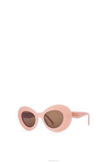Loewe mujer gafas de sol con alas de acetato LP641434 Rosa claro