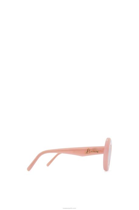 Loewe mujer gafas de sol con alas de acetato LP641434 Rosa claro