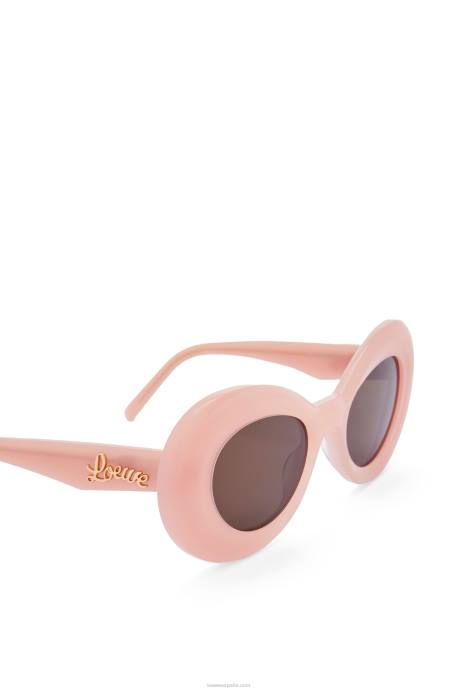 Loewe mujer gafas de sol con alas de acetato LP641434 Rosa claro