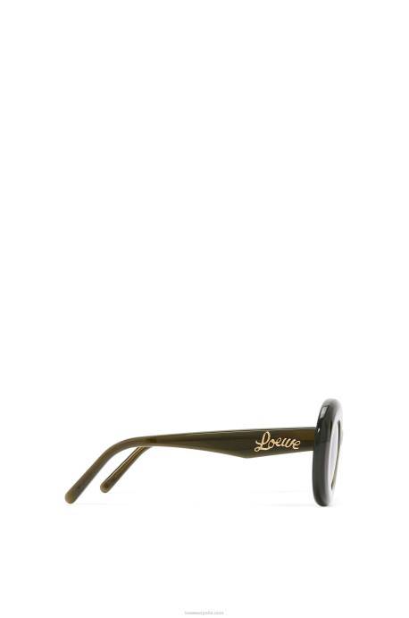 Loewe mujer gafas de sol con alas de acetato LP641435 agua verde