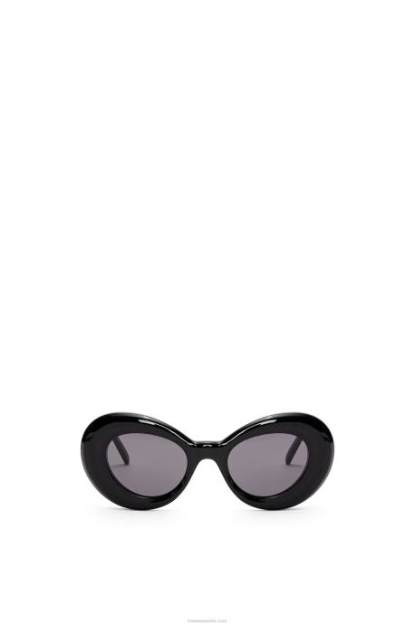 Loewe mujer gafas de sol con alas de acetato LP641436 negro
