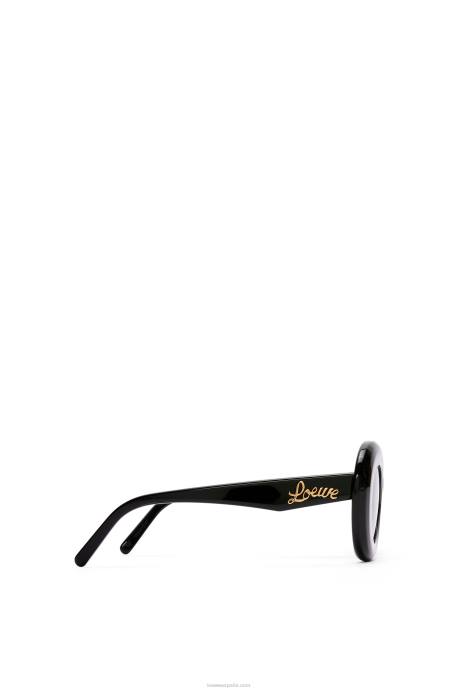 Loewe mujer gafas de sol con alas de acetato LP641436 negro
