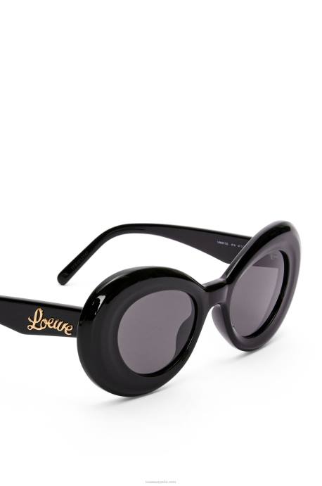 Loewe mujer gafas de sol con alas de acetato LP641436 negro