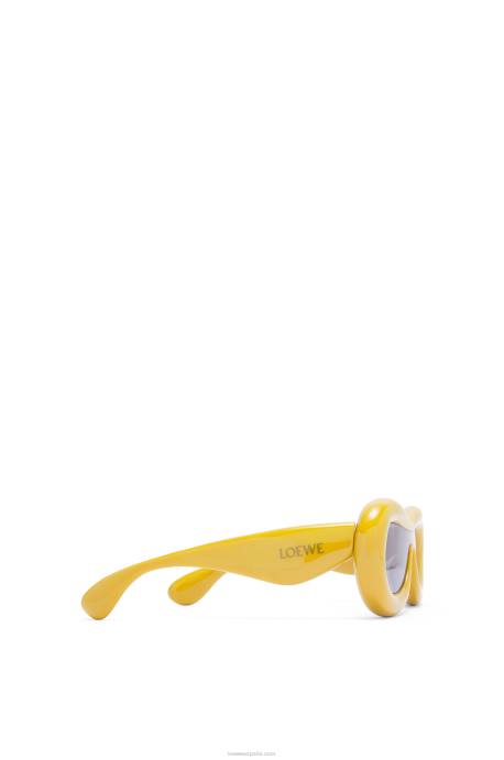 Loewe mujer gafas de sol con máscara hinchable de nailon LP641500 amarillo