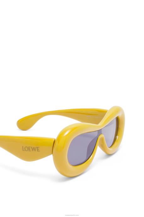 Loewe mujer gafas de sol con máscara hinchable de nailon LP641500 amarillo