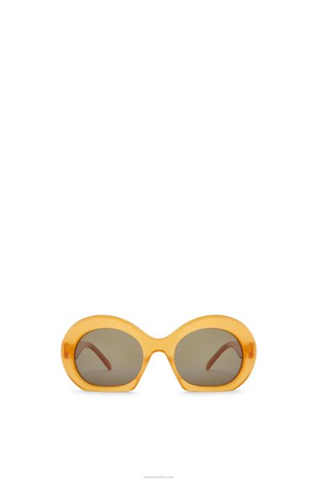 Loewe mujer gafas de sol de media luna en acetato LP641503 Miel