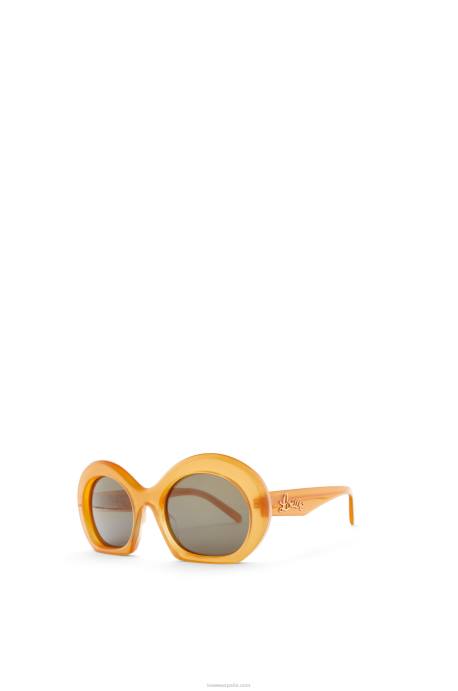 Loewe mujer gafas de sol de media luna en acetato LP641503 Miel