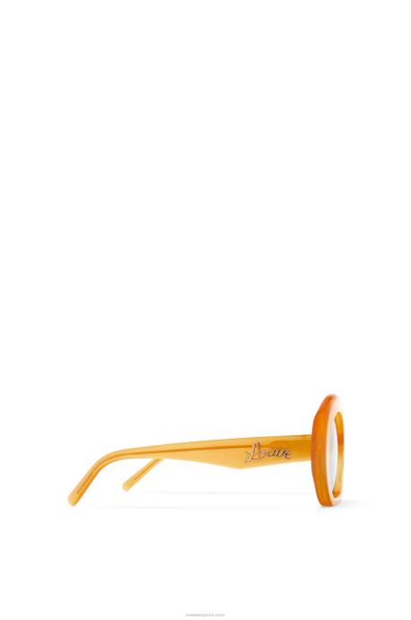 Loewe mujer gafas de sol de media luna en acetato LP641503 Miel