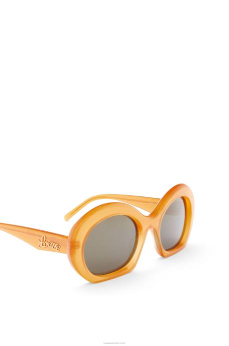 Loewe mujer gafas de sol de media luna en acetato LP641503 Miel