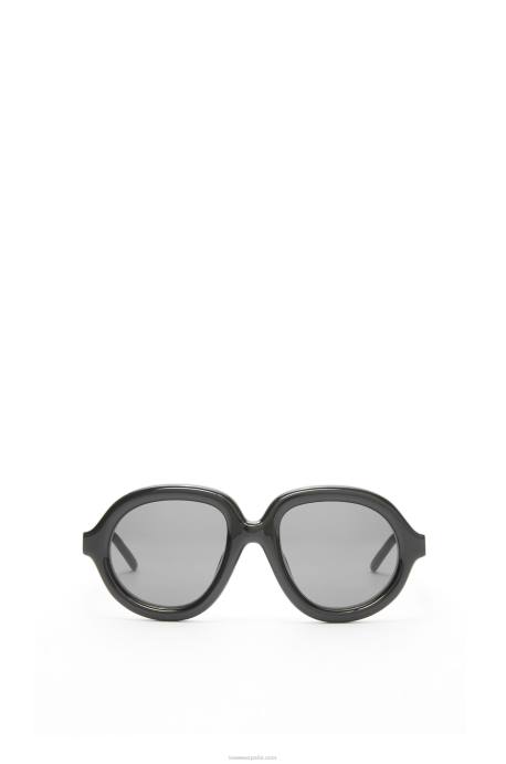 Loewe mujer gafas de sol estilo aviador en acetato LP641485 negro