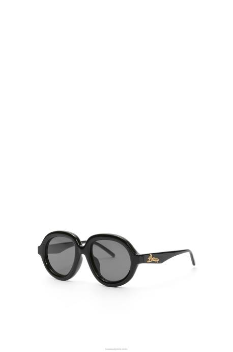 Loewe mujer gafas de sol estilo aviador en acetato LP641485 negro