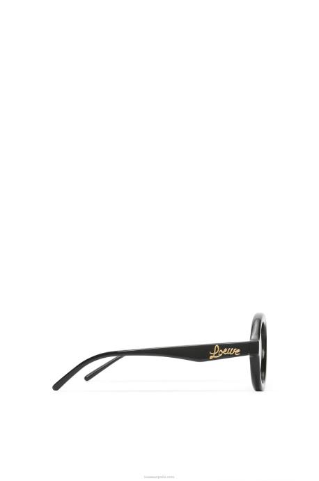 Loewe mujer gafas de sol estilo aviador en acetato LP641485 negro