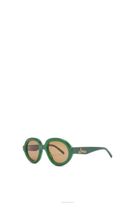 Loewe mujer gafas de sol estilo aviador en acetato LP641488 verde ss23