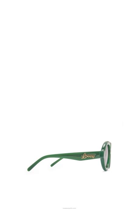 Loewe mujer gafas de sol estilo aviador en acetato LP641488 verde ss23