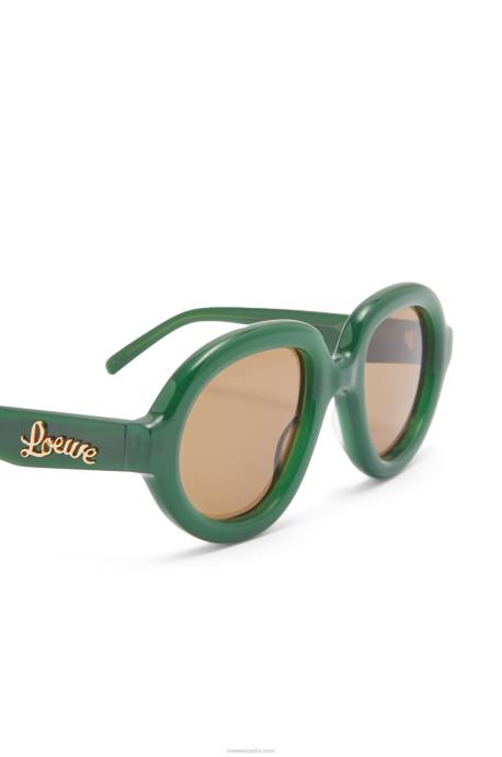 Loewe mujer gafas de sol estilo aviador en acetato LP641488 verde ss23