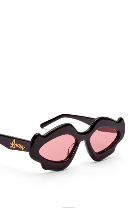Loewe mujer gafas de sol flame de acetato LP641465 negro brillante