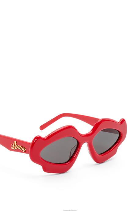 Loewe mujer gafas de sol flame de acetato LP641467 rojo brillante