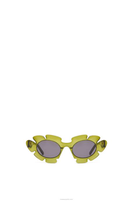 Loewe mujer gafas de sol flor de nailon inyectado LP641462 cactus verde
