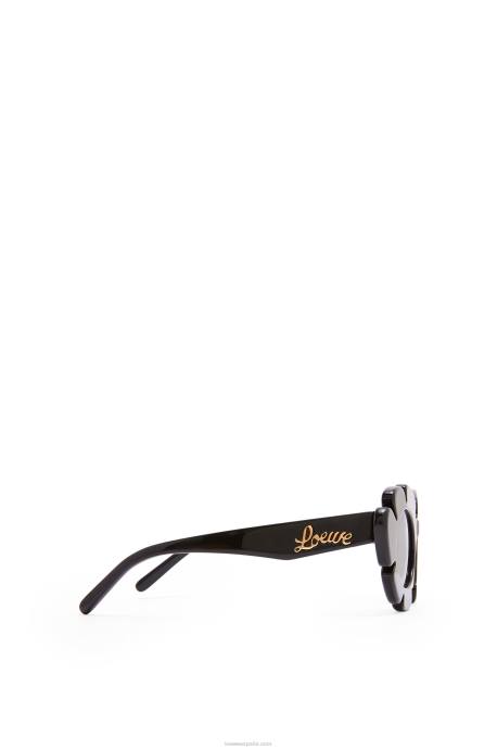 Loewe mujer gafas de sol flor de nailon inyectado LP641464 negro