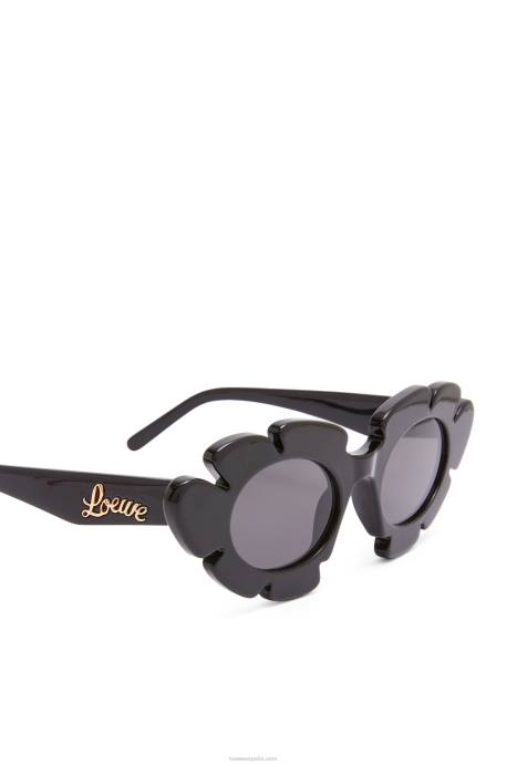 Loewe mujer gafas de sol flor de nailon inyectado LP641464 negro
