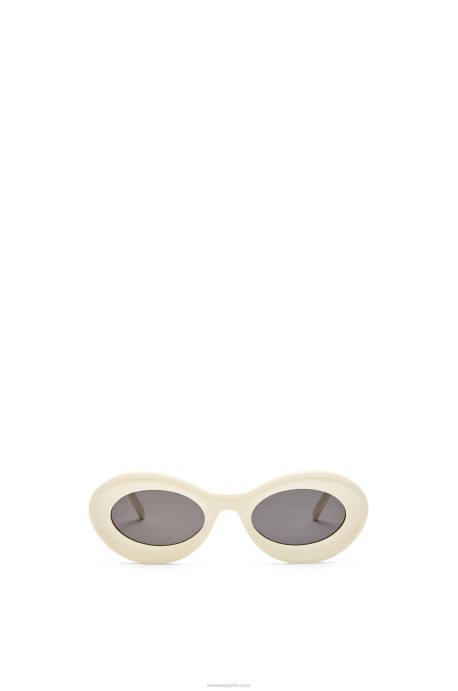 Loewe mujer gafas de sol loop en acetato LP641454 crema