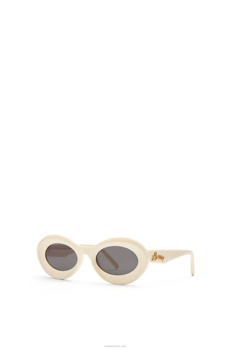 Loewe mujer gafas de sol loop en acetato LP641454 crema