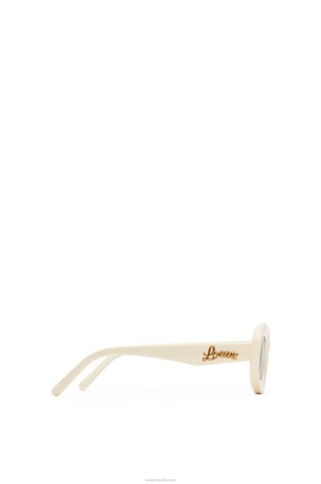 Loewe mujer gafas de sol loop en acetato LP641454 crema