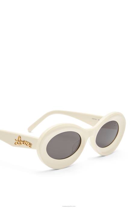 Loewe mujer gafas de sol loop en acetato LP641454 crema