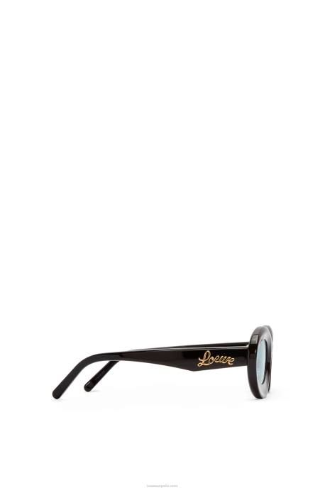 Loewe mujer gafas de sol loop en acetato LP641457 negro brillante