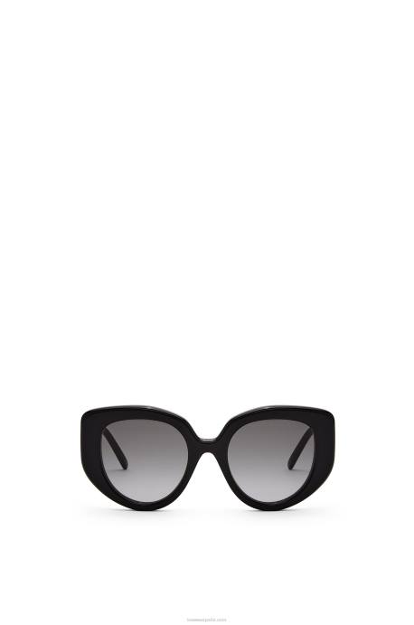 Loewe mujer gafas de sol mariposa de acetato LP641484 negro