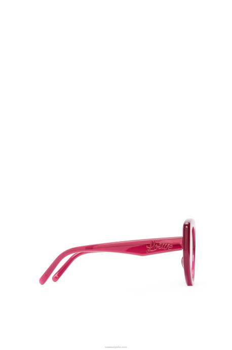 Loewe mujer gafas de sol mariposa de acetato LP641507 cereza