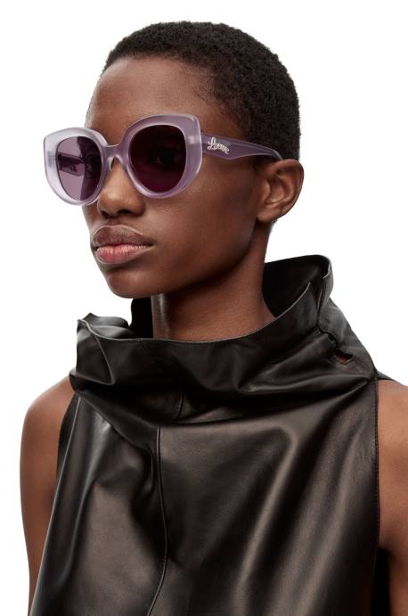 Loewe mujer gafas de sol mariposa de acetato LP641509 lila