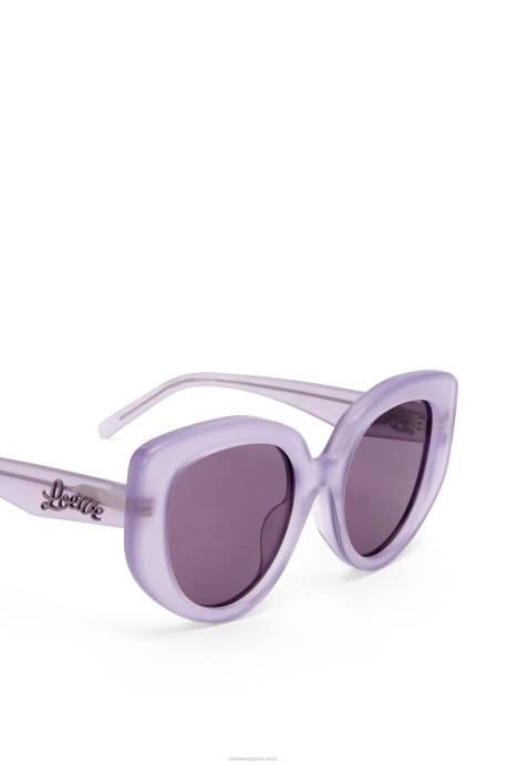 Loewe mujer gafas de sol mariposa de acetato LP641509 lila